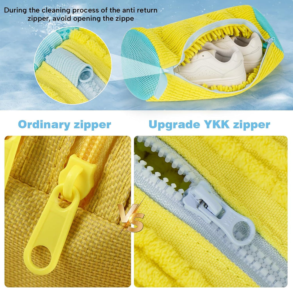 Shoe Washing Machine bag, Shoe Washing Bag, Versatile Shoe Laundry Bag, laundry Shoe Bag for Washer and Dryer, Reusable Sneaker Tennis Shoe Cleaner Kit