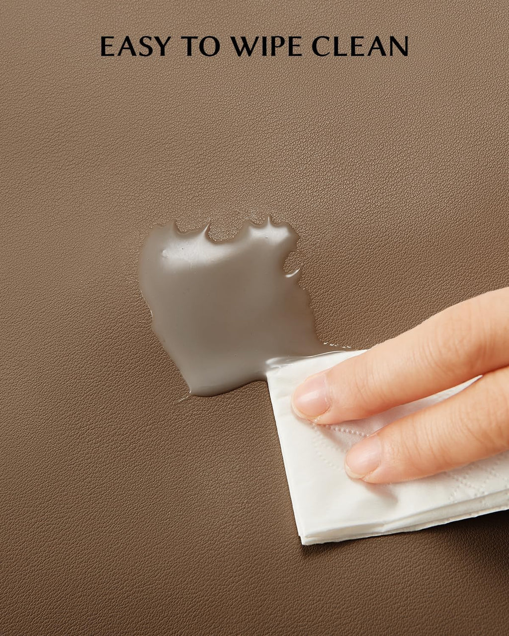 EACHY Toiletry Bag with Hanging Hook, Travel Makeup Bag PU Leather Cosmetic Bags for Women Make Up Organizer with 4 Compartments Waterproof Full-Size Portable Travel Essentials (Etoupe Grey-Pro)