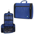 PAVILIA Large Hanging Toiletry Bag Travel Bag Women Men, Cosmetic Organizer, Water Resistant Makeup Bag Accessories Toiletries, Travel Essentials Kit, Royal Blue