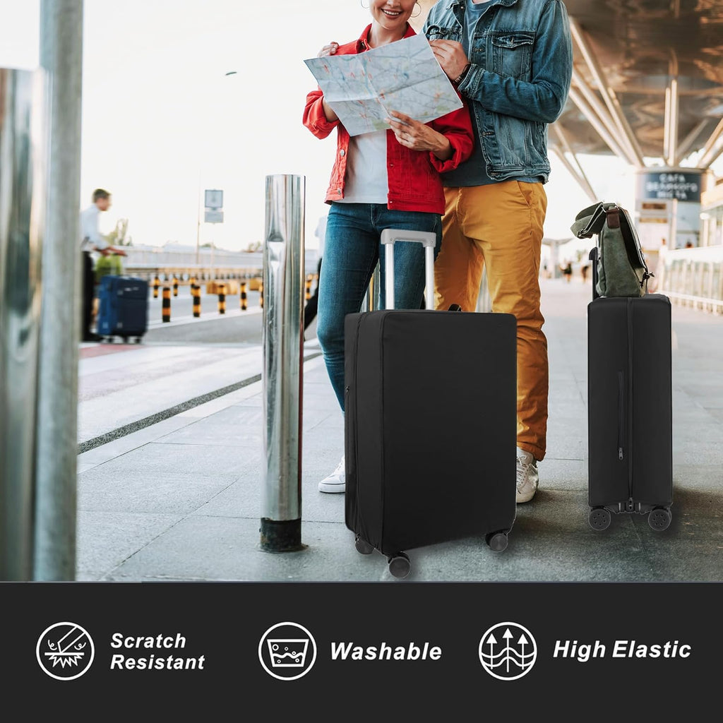 Transparent PVC Suitcase Cover, No Disassembly Required Clear Luggage Protector Suitcase Cover