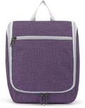 Della Gao Hanging Toiletry Bag for Women, Travel Toiletry Bags Makeup Bag Organizer, Water-resistant Cosmetic Bag for Essentials Accessories (Purple)