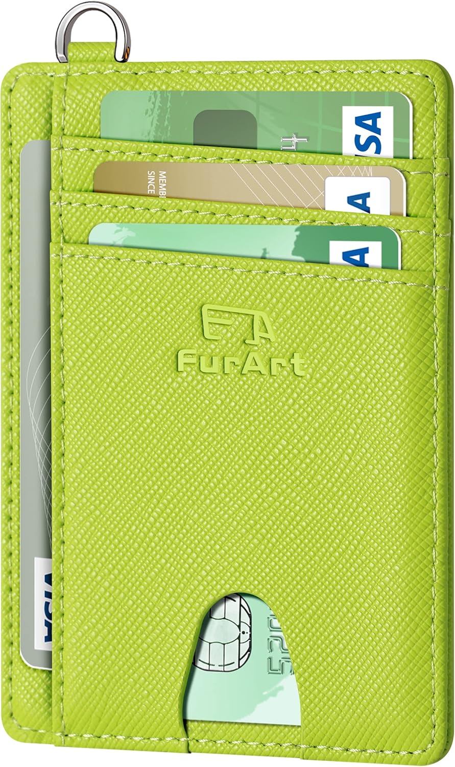FurArt Slim Minimalist Wallet, Front Pocket Wallets, RFID Blocking, Credit Card Holder for Men & Women