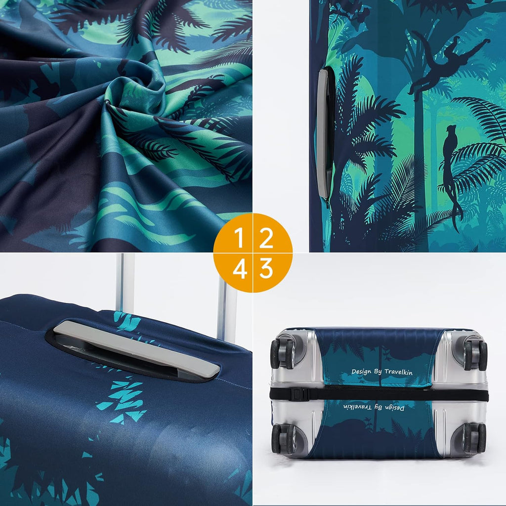 Travelkin Luggage Cover Washable Suitcase Cover Suitcase Protector Anti-scratch Suitcase cover Fits 18-32 Inch Luggage(XL for 29-32 Inch Luggage)