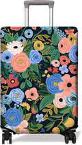 Travel Luggage Cover Suitcase Protector Fits 18-32 Inch Wheel Covers PatternedTravel Related Items Flower Luggage Protector Elastic L