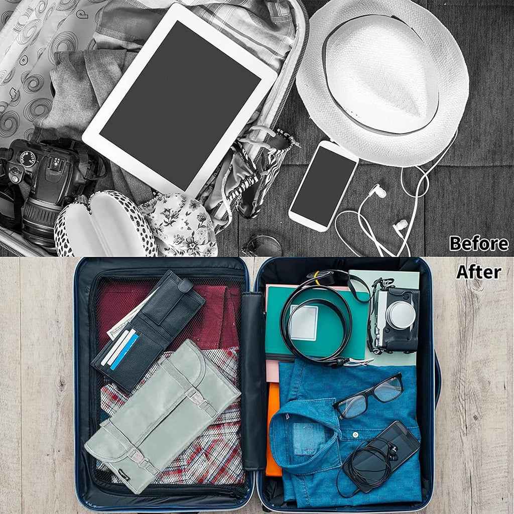 Foldable Clear Hanging Travel Toiletry Bag Cosmetic Organiser Storage