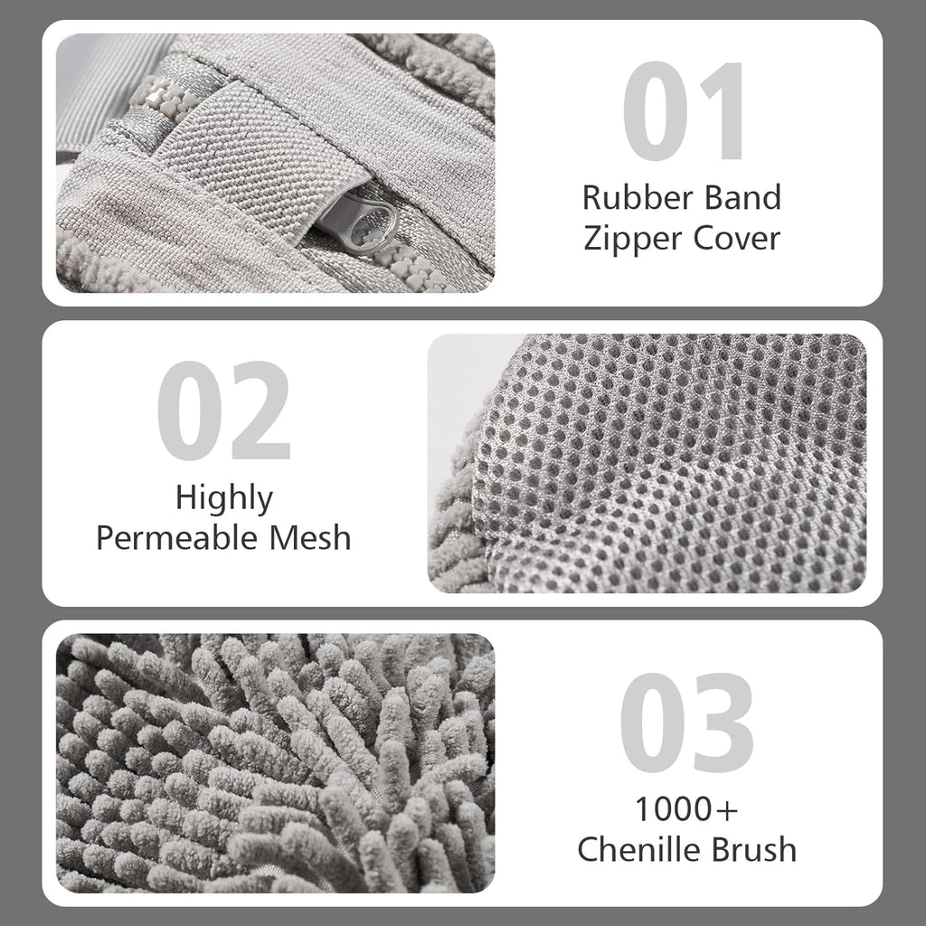 HEAVYWOOD Shoes Bag for Washing Machine Reusable Shoe Cleaning Washing Machine Bag Sturdy Anti-Rust Zipper 15.7’’*7.8’’ Shoe Laundry Bag for Washer and Dryer for Sneakers (Gray, 2Packs)