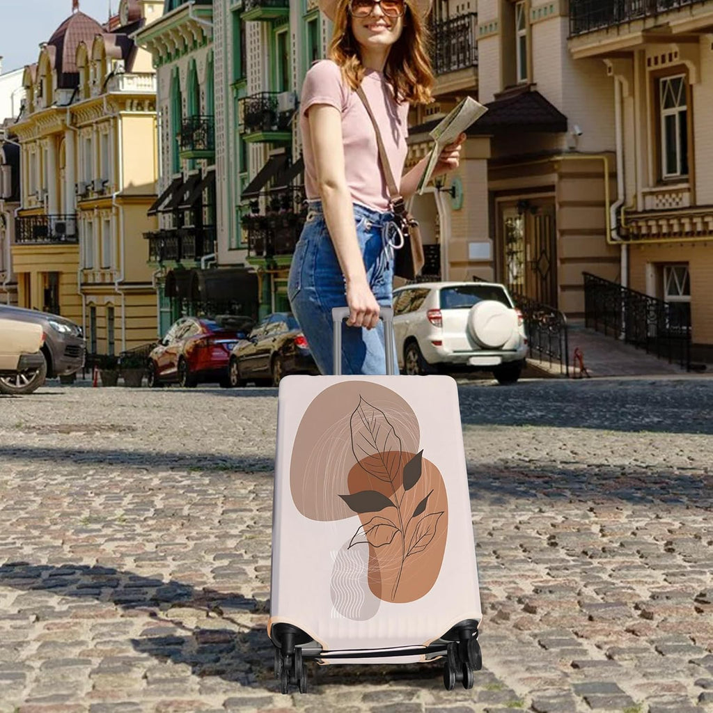 Travel Luggage Cover Suitcase Protector Fits 18-32 Inch Wheel Covers PatternedTravel Related Items Flower Luggage Protector Elastic M