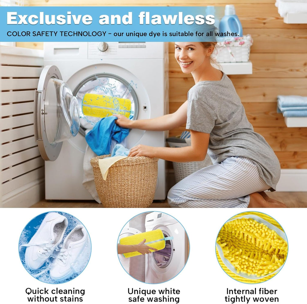 Shoe Washing Machine bag, Shoe Washing Bag, Versatile Shoe Laundry Bag, laundry Shoe Bag for Washer and Dryer, Reusable Sneaker Tennis Shoe Cleaner Kit