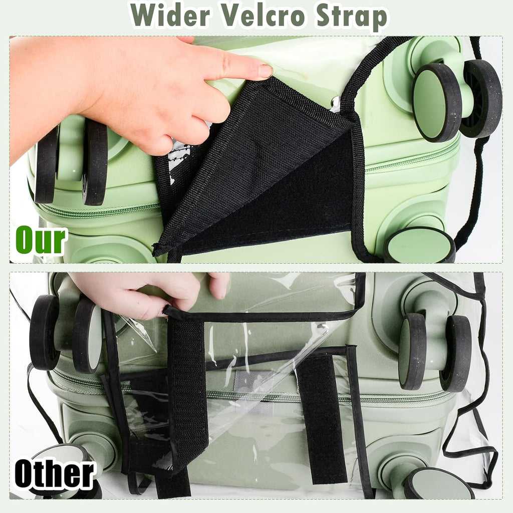 Thicken Clear Luggage Cover Protector, 28" PVC Luggage Covers for Suitcase Waterproof Dustproof Anti-scratch Travel Suitcase Covers Case for Wheeled Luggage