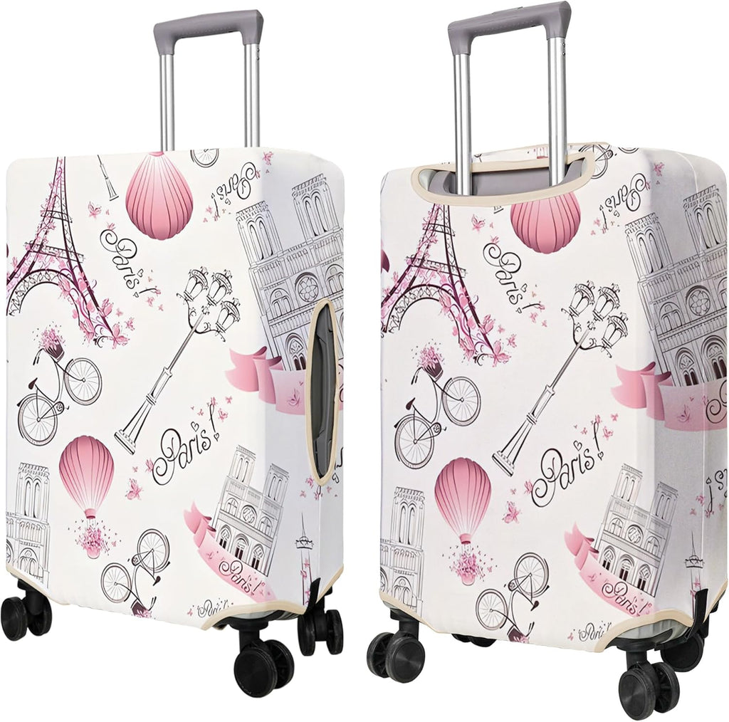 Travel Luggage Cover Suitcase Protector Fits 18-32 Inch Wheel Covers PatternedTravel Related Items Flower Luggage Protector Elastic M
