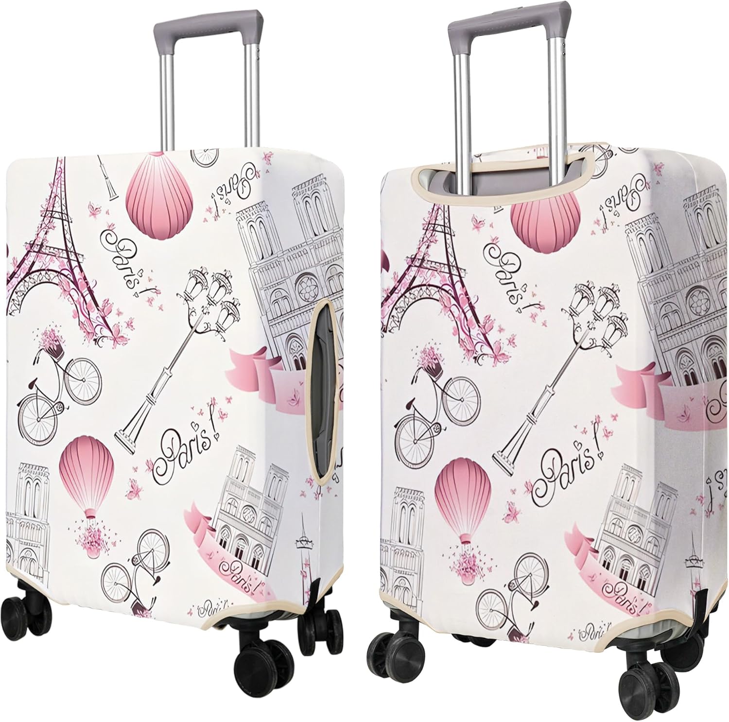 Travel Luggage Cover Suitcase Protector Fits 18-32 Inch Wheel Covers PatternedTravel Related Items Flower Luggage Protector Elastic XL