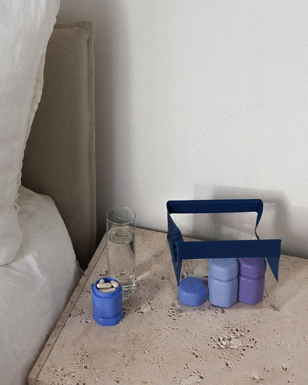 Cadence Parcel - Clear Dopp Kit with Magnetic Closure - Durable and Leak-Resistant Travel Toiletry Kit - Modular Design