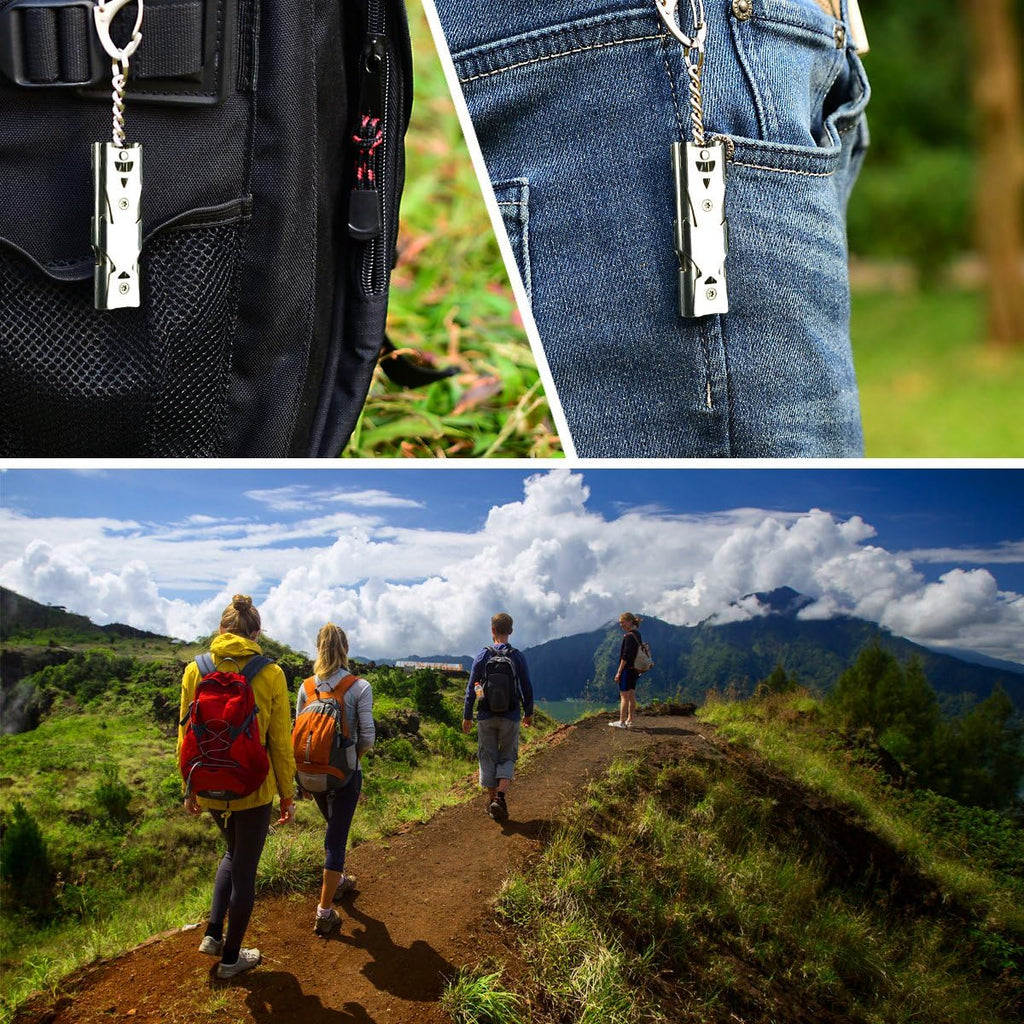 Whistle Emergency Whistles Keychain Rape Whistle Stainless Steel High Decibel Whistles … …