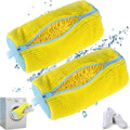 Shoe Washing Machine Bag | Laundry Shoe Bag for Washer and Dryer - Reusable Sneaker Washing Bag with Extra Strength & Secure Zipper | For All Shoes Types | Protects & Cleans Shoes - 2 Pack Large Size