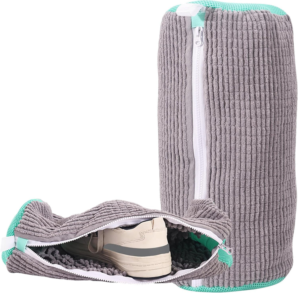 Shoe Washing Bag for Washing Machine, Laundry Shoe Bag for Washer and Dryer, Reusable Shoe Bag, Sneaker Washing Machine Bag (Grey 2pcs)
