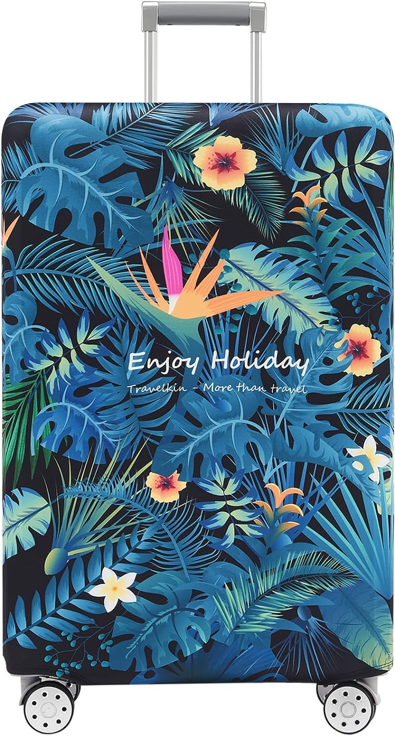 Travelkin Luggage Covers For Suitcase Tsa Approved,Suitcase Cover Protector Fit 18-32 Inch Luggage (Paradise, XL)