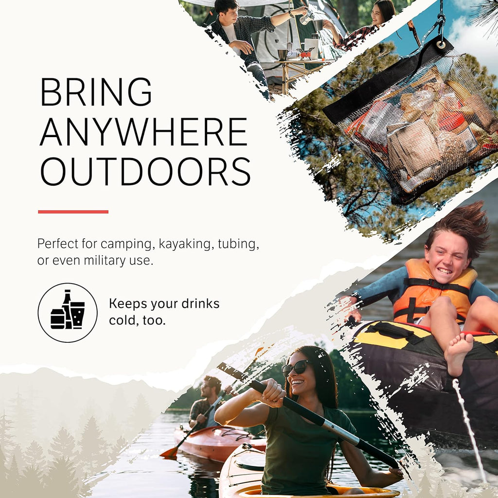 Rodent Proof Bear Bags - Ultralight Stainless Steel Mesh Bag for Camping Food Storage - Sturdy and Rust-Resistant Sack with Lock and Grommet For Easy Hanging