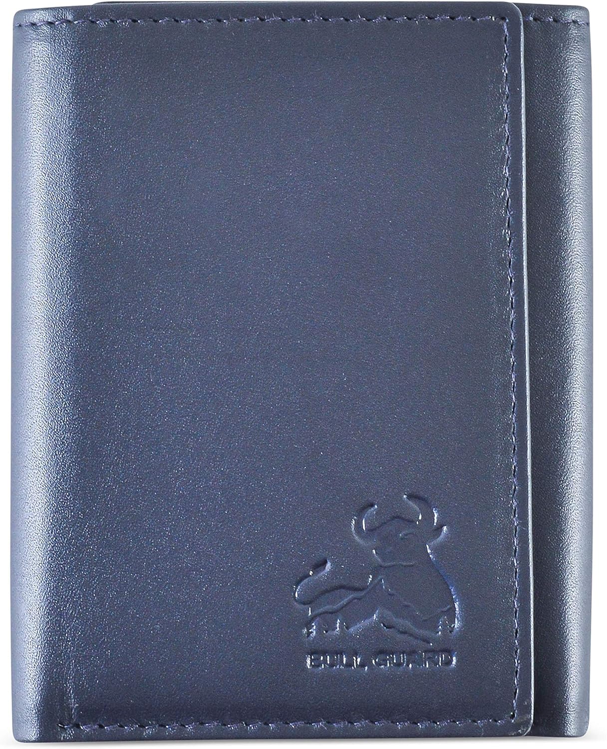 Leather Wallet for Men with RFID Blocking in Mountain Sky Blue