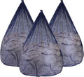 3Pcs Mesh Laundry Bags Washing Machine Mesh Wash Bags Jumbo for Delicates Clothes,Bed Linen,Toys with Drawstring Closure Sturdy(3 XXLarge 28 x 26 Inches, Blue)