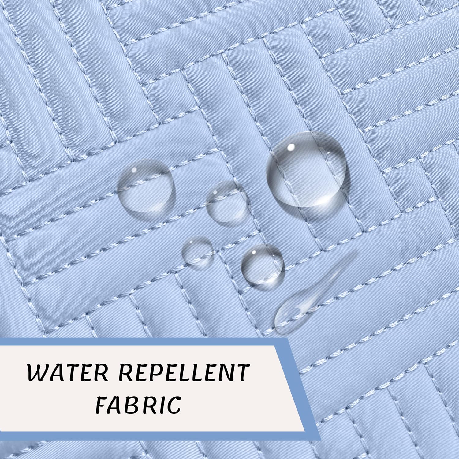 ESSENTE Women's Travel Toiletry Bag with Removable Pouch and Hanging Hook - Water Resistant Makeup Cosmetic Oraganizer with Multiple Compartments for Accessories (POWDER BLUE)