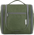 Narwey Hanging Toiletry Bag for Women Travel Makeup Bag Organizer Toiletries Bag Men for Cosmetics Essentials Accessories (Large, Army Green)