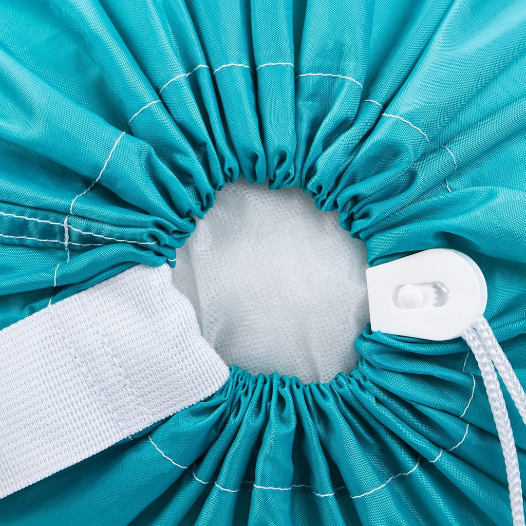 HOMEST 2 Pack XL Nylon Laundry Bag with Strap, Large Dirty Clothes Organizer, Easy Fit a Laundry Hamper or Basket, Can Carry Up to 4 Loads of Laundry, Sky Blue and Blue