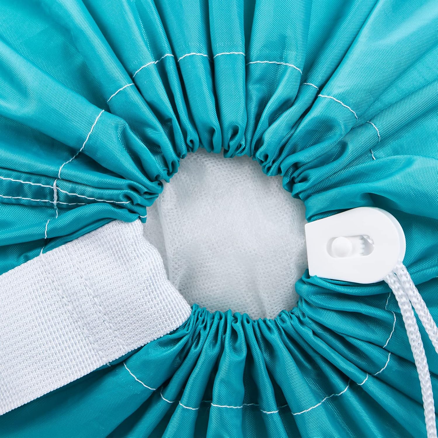 HOMEST 2 Pack XL Nylon Laundry Bag with Strap, Large Dirty Clothes Organizer, Easy Fit a Laundry Hamper or Basket, Can Carry Up to 4 Loads of Laundry, Sky Blue and Blue