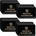 SaiTech IT 20 Pack RFID Blocking Card, One Card Protects Entire Wallet Purse, NFC Contactless Bank Debit Credit Card Protector ID ATM Guard Card Blocker–(Black)