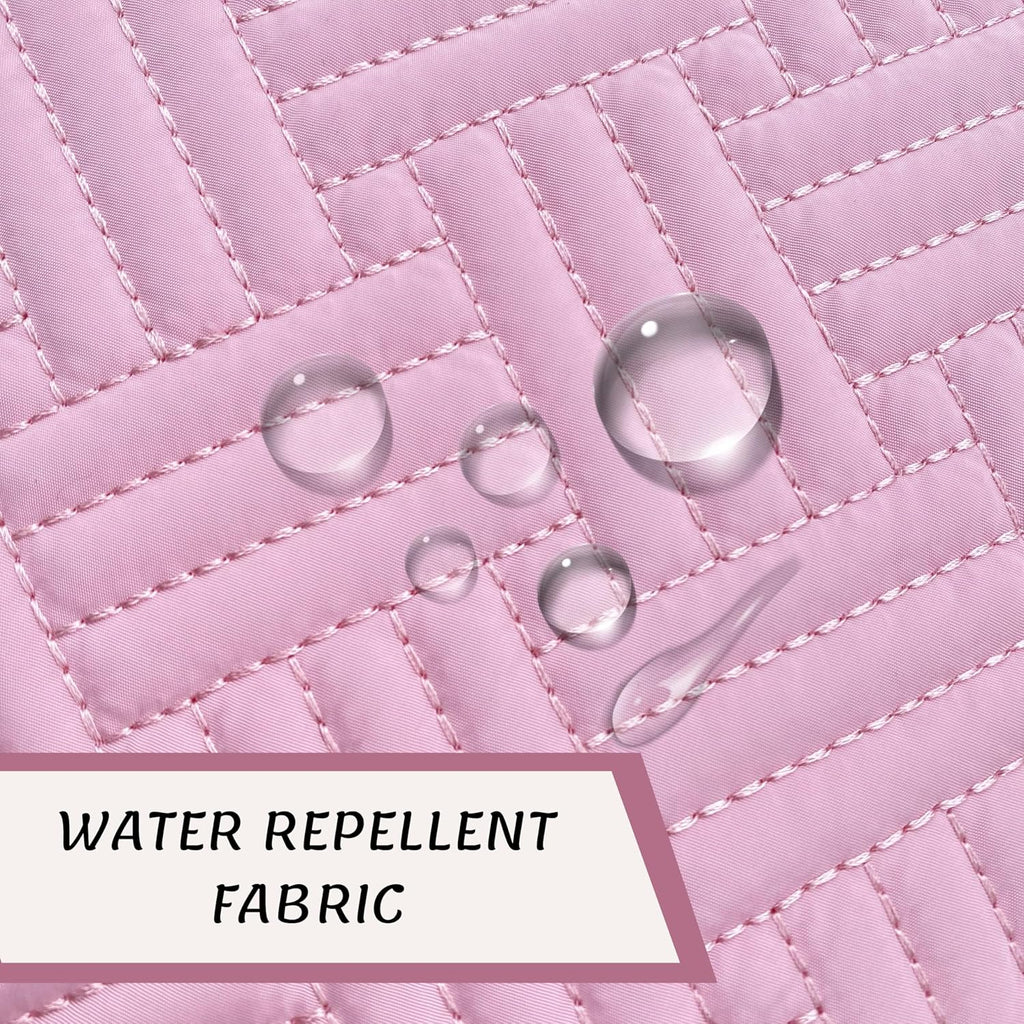 ESSENTE Women's Travel Toiletry Bag with Removable Pouch and Hanging Hook - Water Resistant Makeup Cosmetic Oraganizer with Multiple Compartments for Accessories (PRETTY IN PINK)